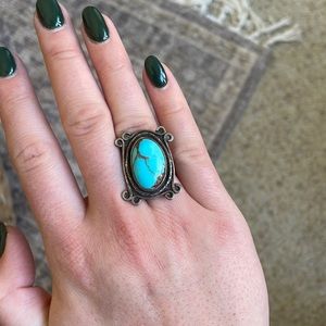 Turquoise and Sterling Silver Ring